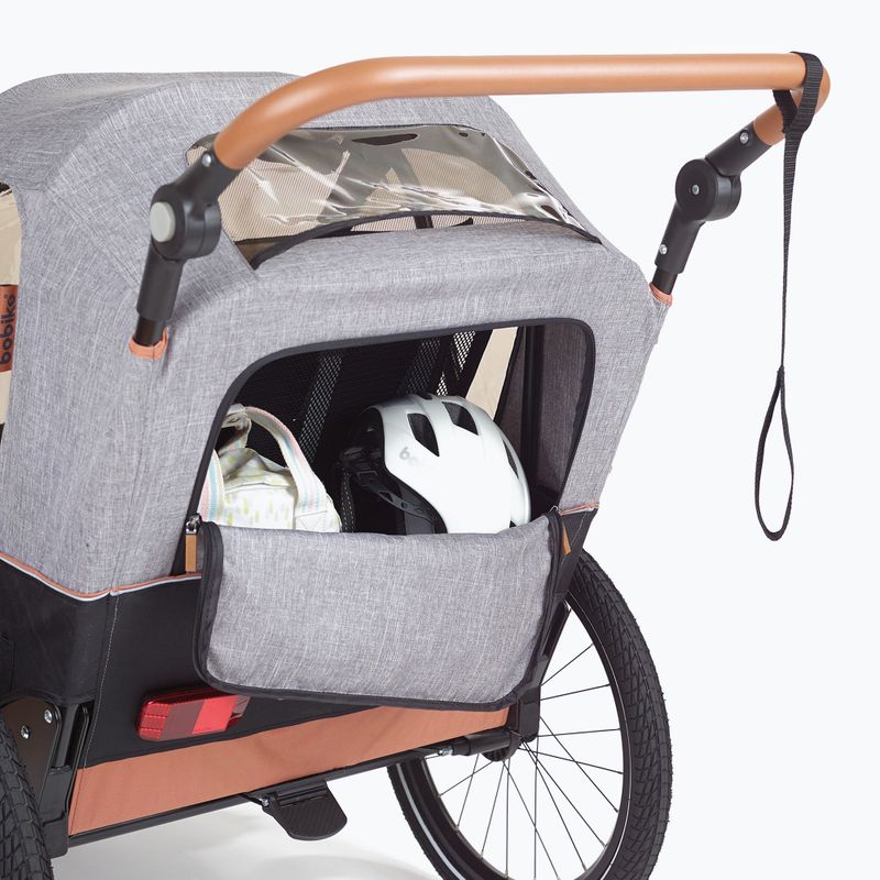 Przyczepka rowerowa bobike Moobe grey 13