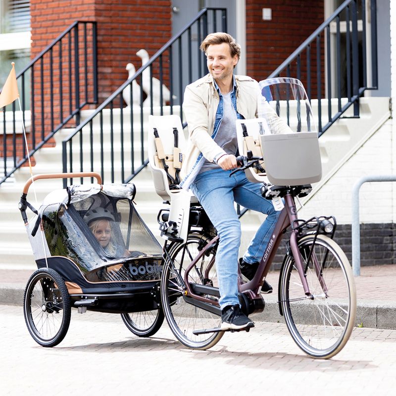 Przyczepka rowerowa bobike Moobe grey 16