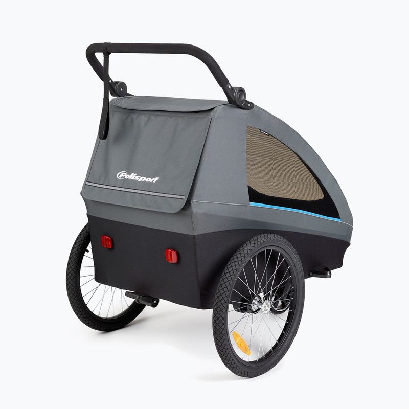 Przyczepka rowerowa Polisport Kids Trailer&Stroller black/grey 2