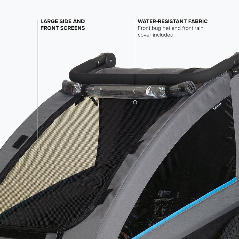 Przyczepka rowerowa Polisport Kids Trailer&Stroller black/grey 4