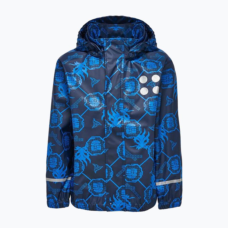 Kurtka przeciwdeszczowa dziecięca LEGO Jonathan 103 dark navy