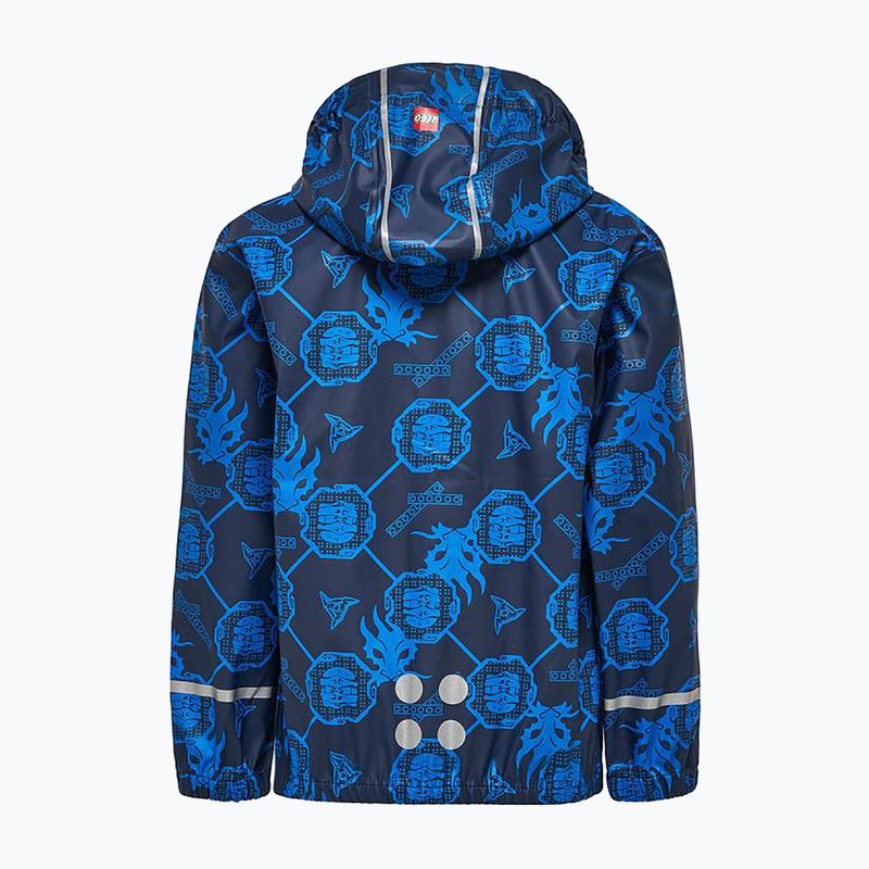 Kurtka przeciwdeszczowa dziecięca LEGO Jonathan 103 dark navy 2