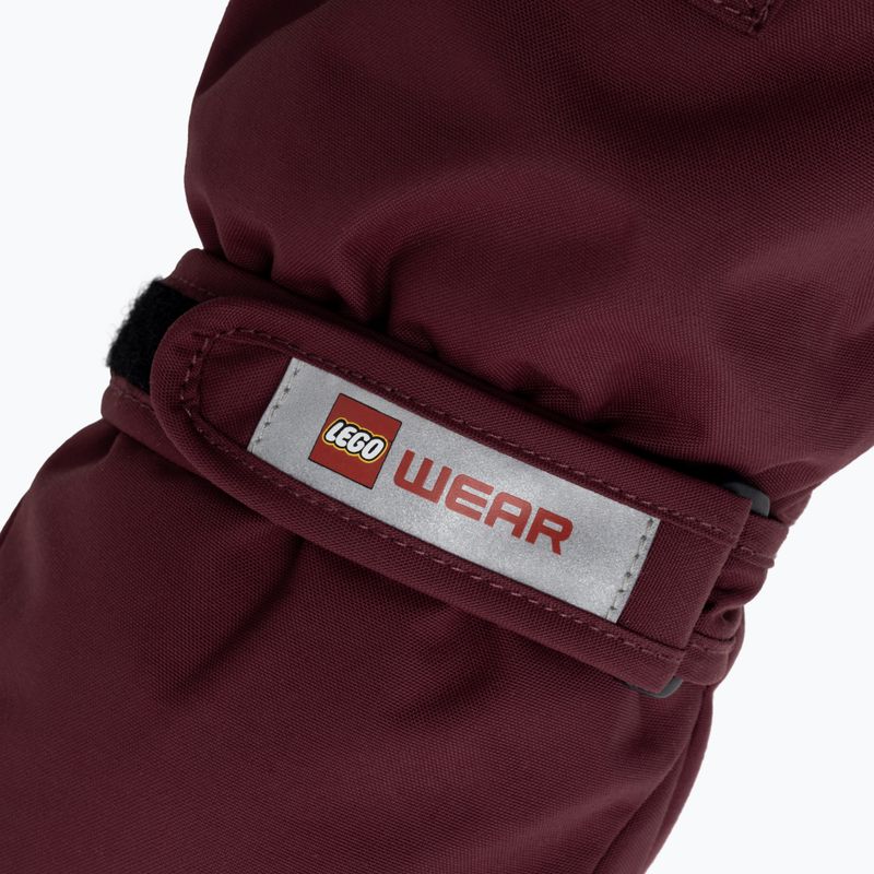 Rękawice narciarskie dziecięce  LEGO Lwatlin 706 bordeaux 4