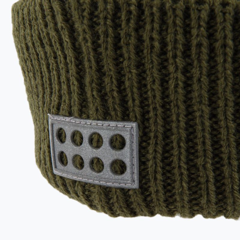 Czapka zimowa dziecięca LEGO Lwazun 702 dark khaki 4