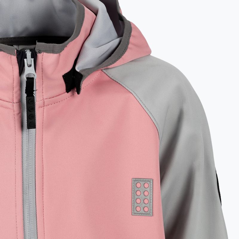 Kurtka softshell dziecięca LEGO Lwsefrit 201 rose 4