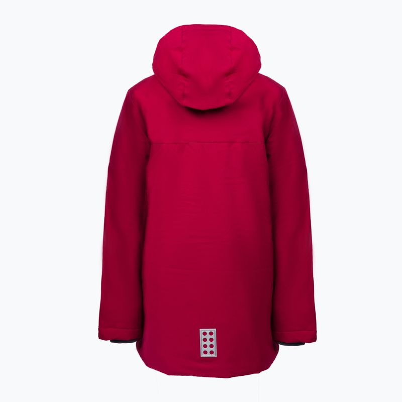 Kurtka zimowa dziecięca LEGO Lwjaselle 701 dark red 2