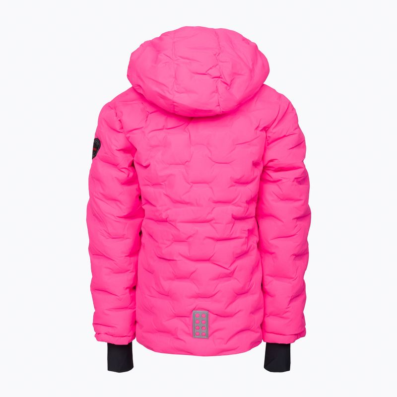 Kurtka narciarska dziecięca LEGO Lwjipe 706 pink 2