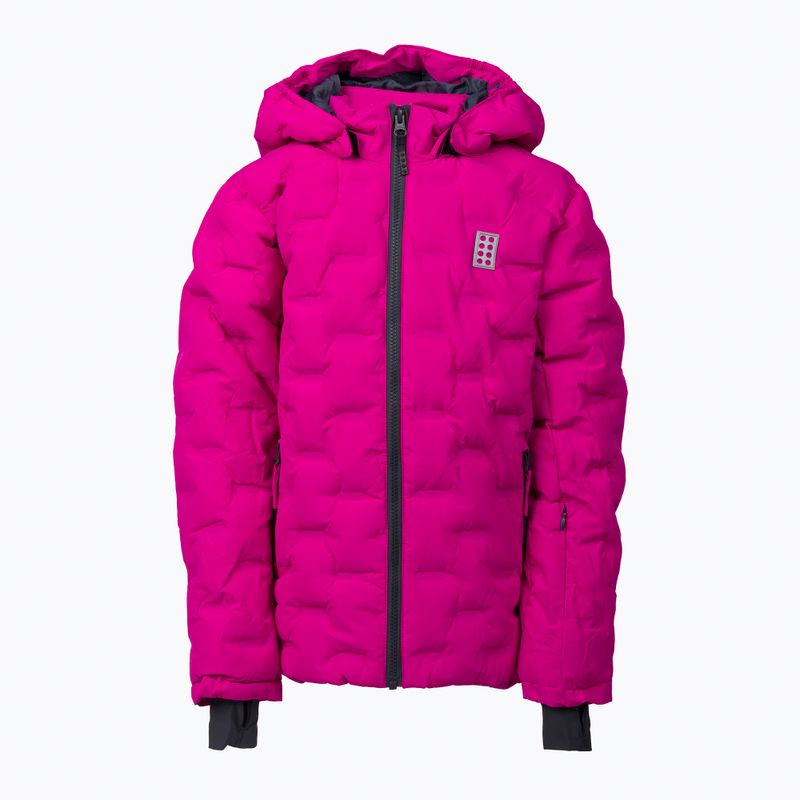 Kurtka narciarska dziecięca LEGO Lwjipe 706 dark pink