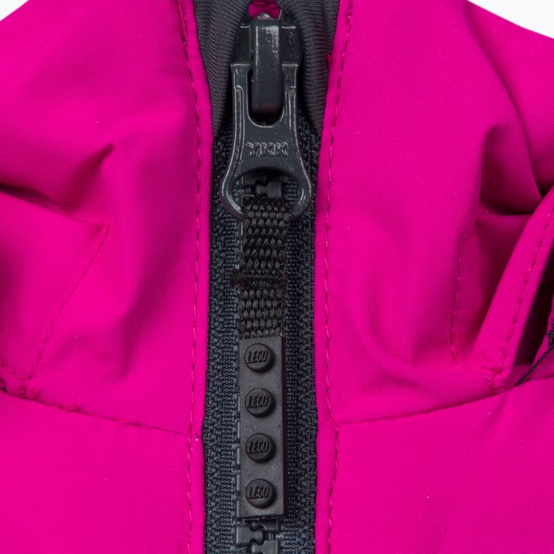 Kurtka narciarska dziecięca LEGO Lwjipe 706 dark pink 4