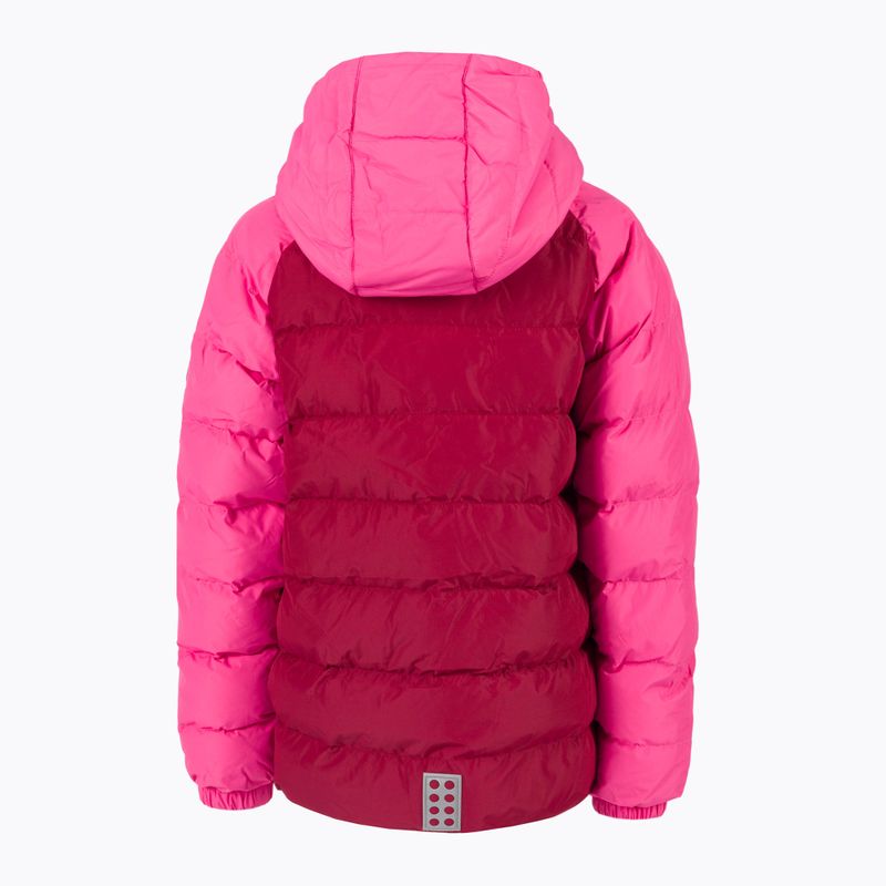 Kurtka ocieplana dziecięca LEGO Lwjipe 704 pink 2