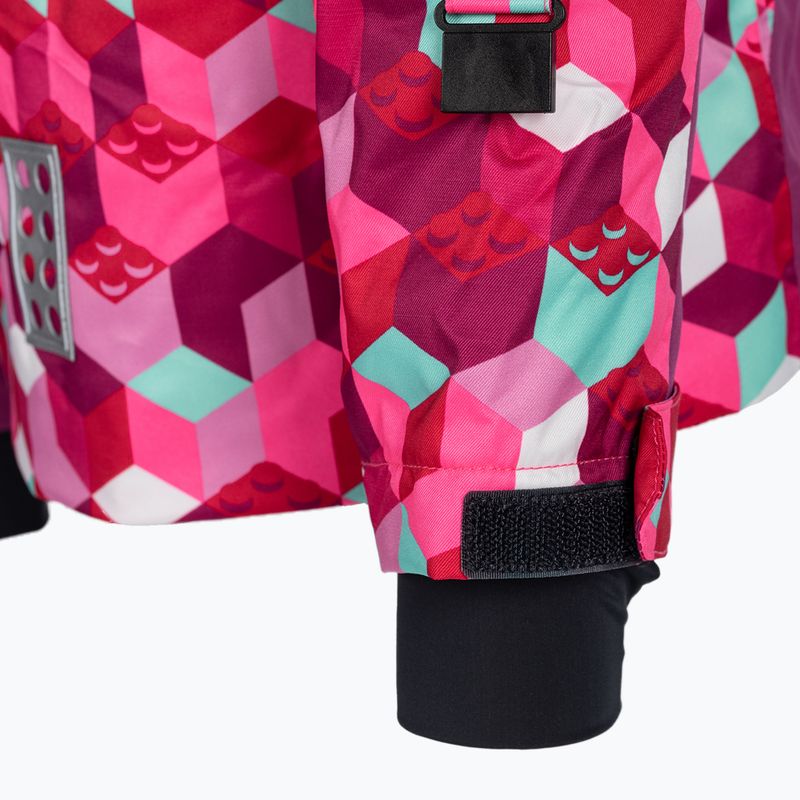Kurtka narciarska dziecięca LEGO Lwjested 704 dark pink 5