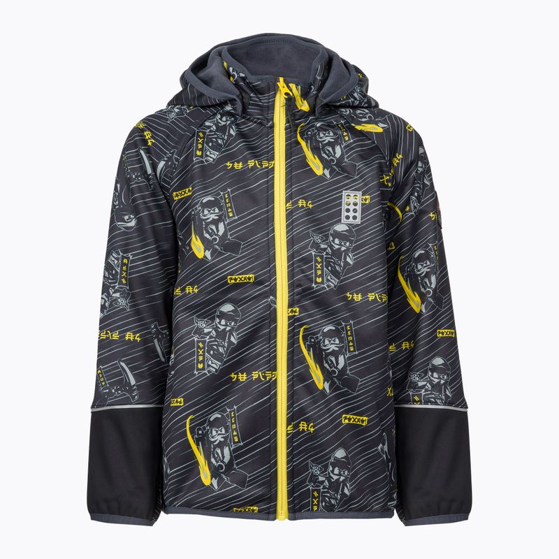 Kurtka softshell dziecięca LEGO Lwsejoun 602 black