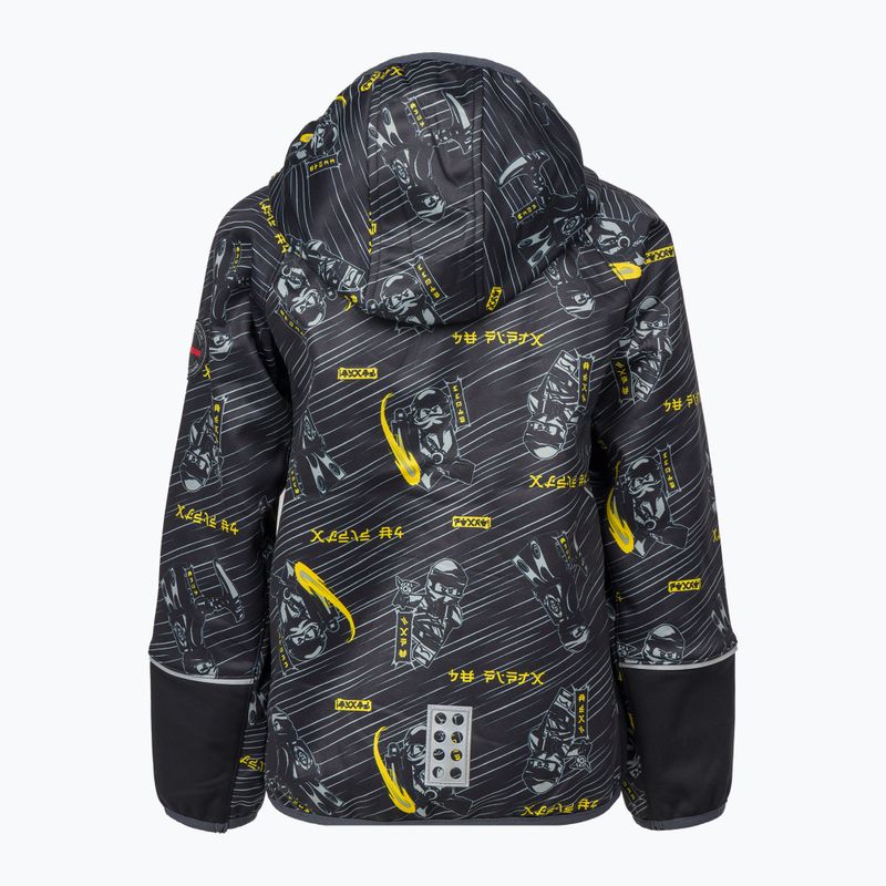 Kurtka softshell dziecięca LEGO Lwsejoun 602 black 2