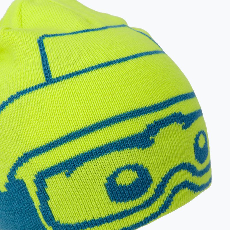 Czapka zimowa dziecięca LEGO Lwazun 723 lime green S22 3