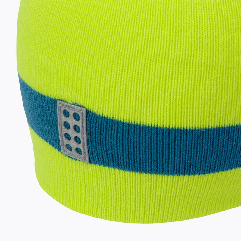 Czapka zimowa dziecięca LEGO Lwazun 723 lime green S22 4