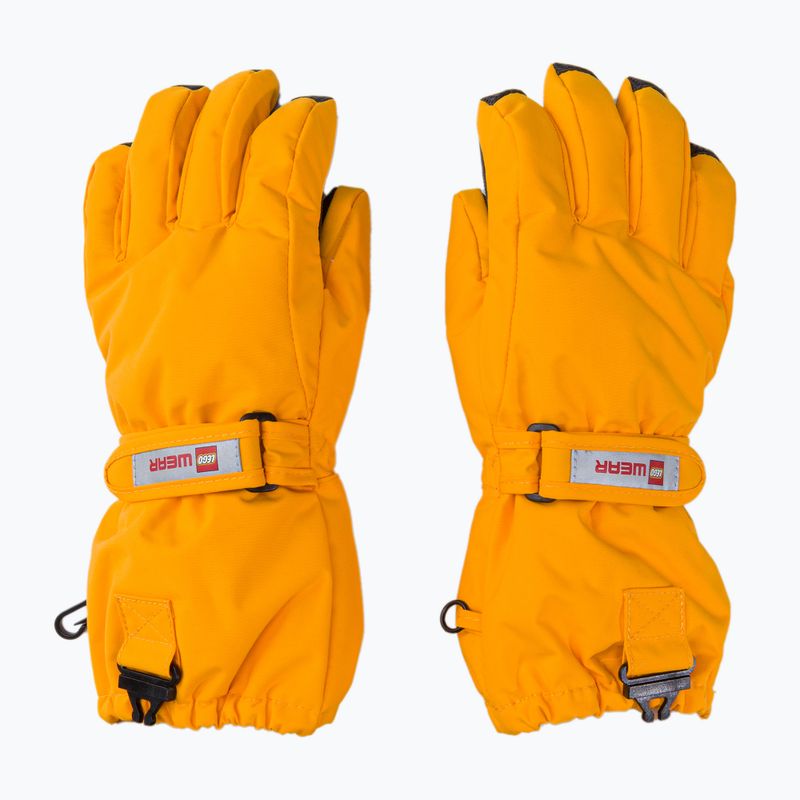 Rękawice narciarskie dziecięce LEGO Lwatlin 700 dark yellow 3