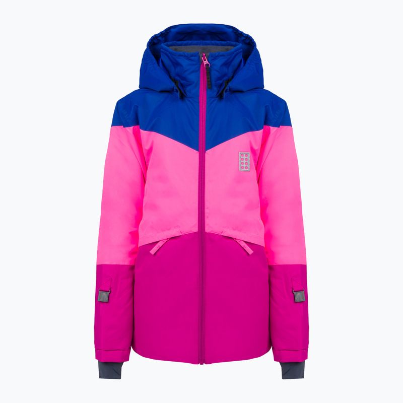 Kurtka narciarska dziecięca LEGO Lwjested 708 dark pink