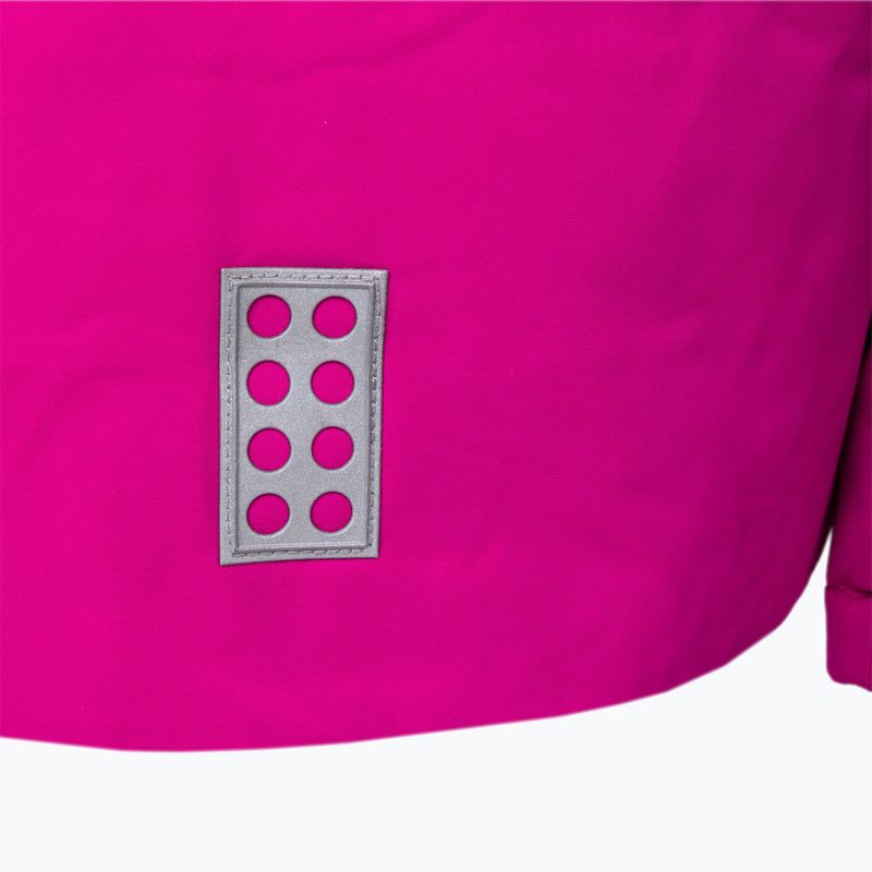 Kurtka narciarska dziecięca LEGO Lwjested 708 dark pink 6