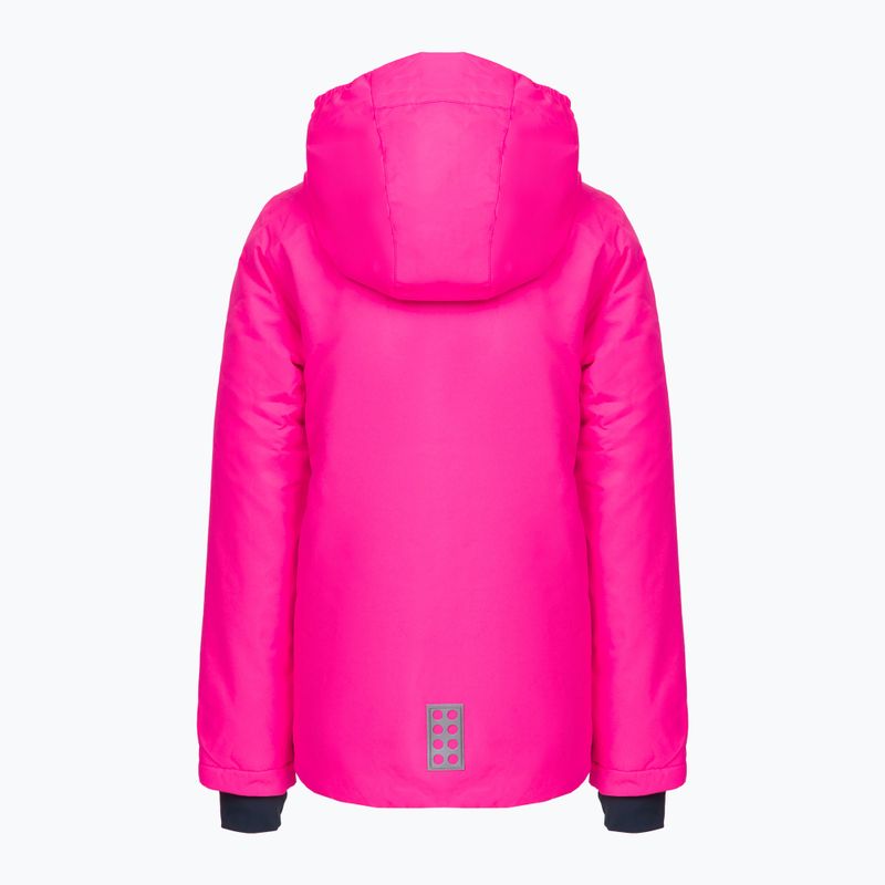 Kurtka narciarska dziecięca LEGO Lwjested 717 pink 2
