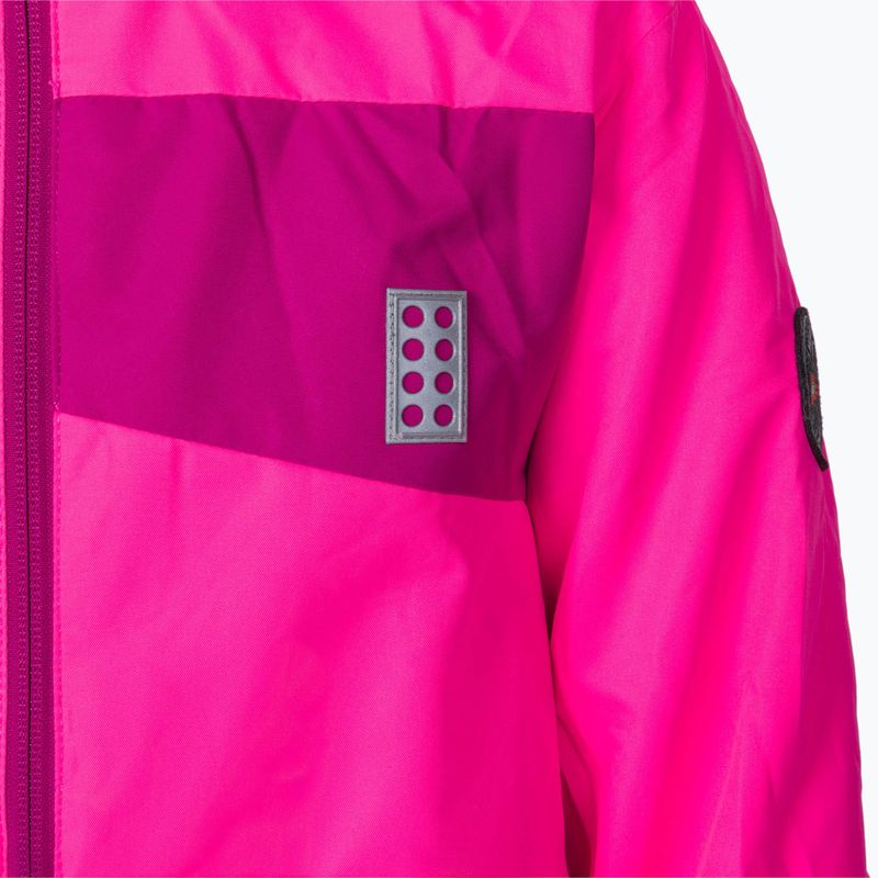 Kurtka narciarska dziecięca LEGO Lwjested 717 pink 3