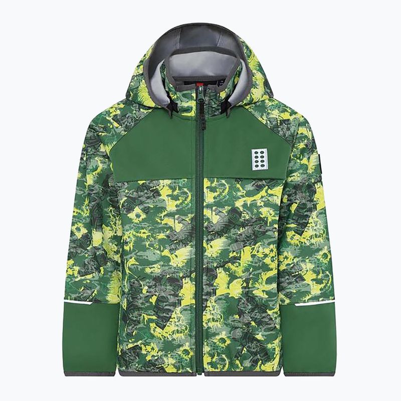 Kurtka softshell dziecięca LEGO Lwstorm 203 dark green