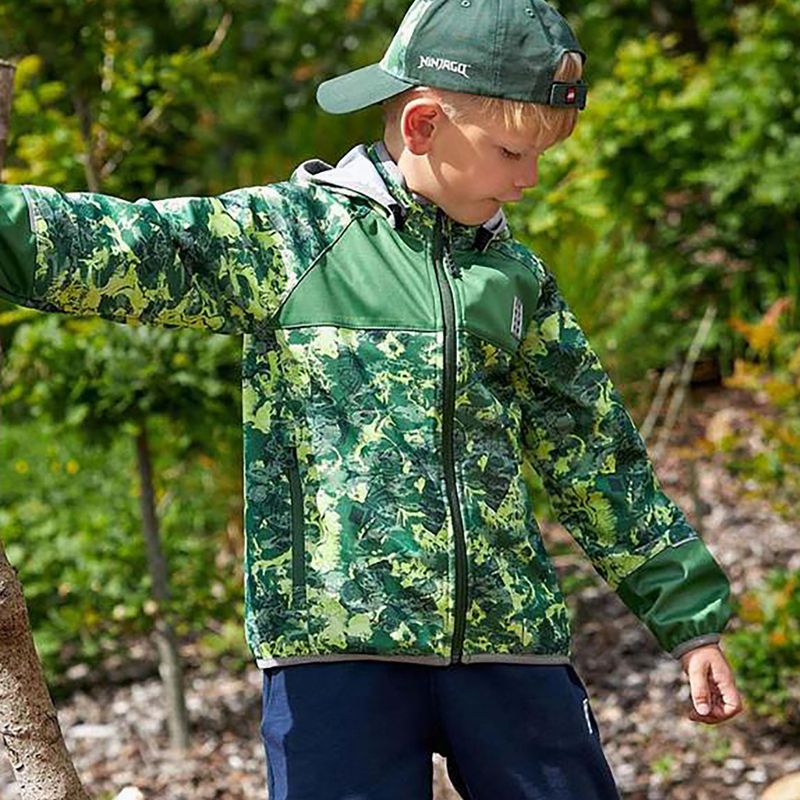 Kurtka softshell dziecięca LEGO Lwstorm 203 dark green 5
