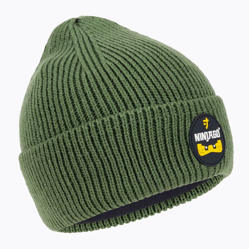 Czapka zimowa dziecięca LEGO Lwasmus 706 dark khaki