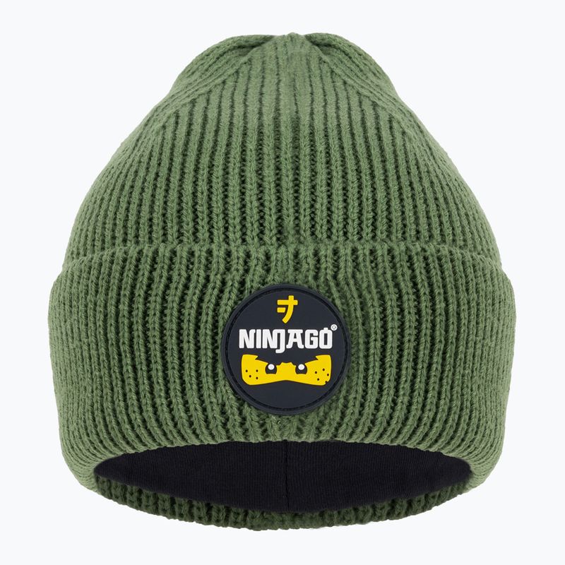 Czapka zimowa dziecięca LEGO Lwasmus 706 dark khaki 2