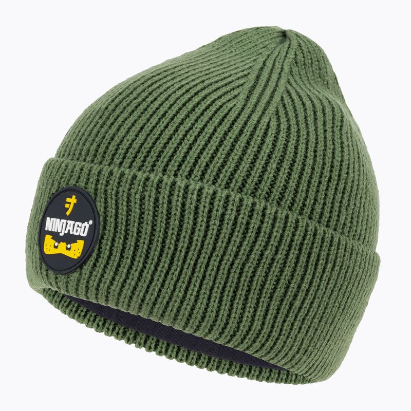 Czapka zimowa dziecięca LEGO Lwasmus 706 dark khaki 3
