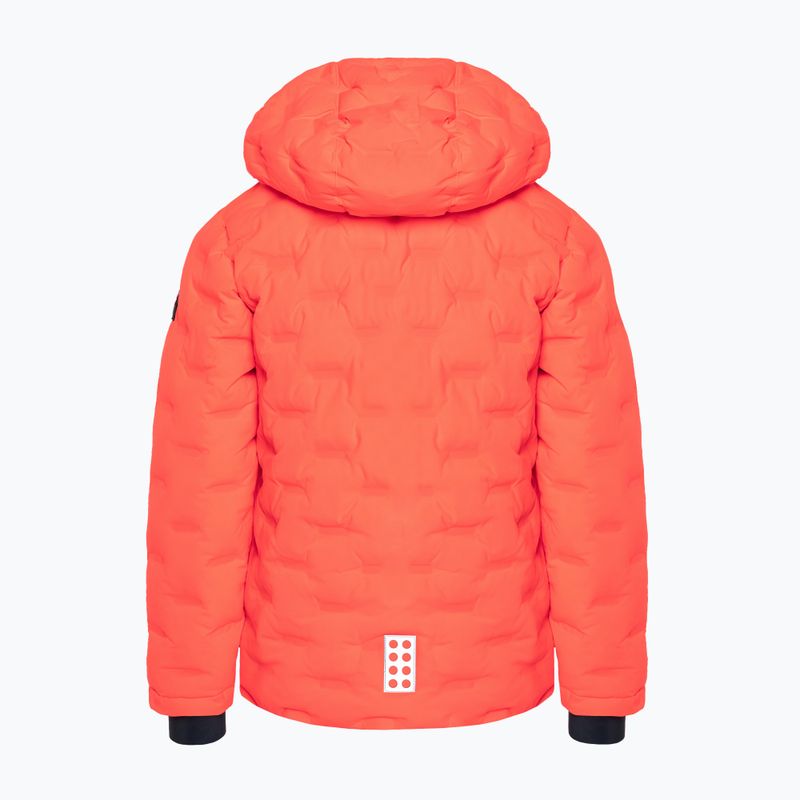 Kurtka narciarska dziecięca LEGO Lwjipe 706 neon red 2
