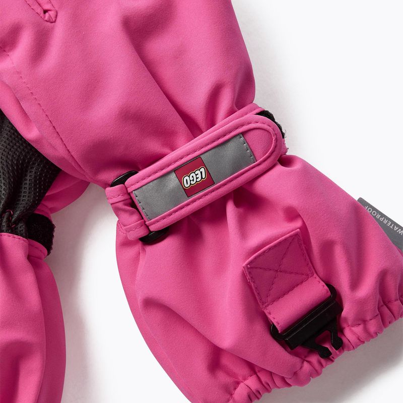 Rękawice narciarskie dziecięce LEGO Lwazun 705 2023 pink 4