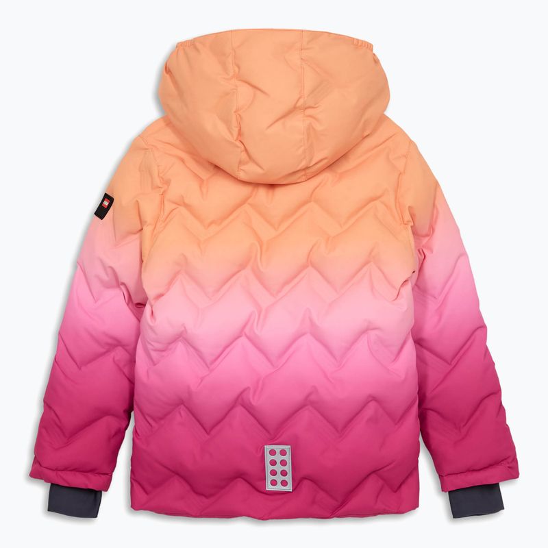 Kurtka narciarska dziecięca LEGO Lwjested 709 pink 2