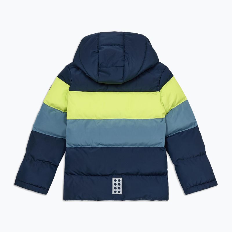 Kurtka dziecięca LEGO Lwjipe 705 dark navy/lime 2