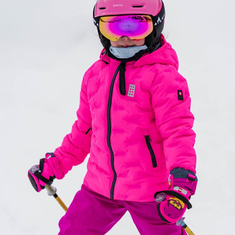 Kurtka narciarska dziecięca LEGO Lwjipe 706 pink 6