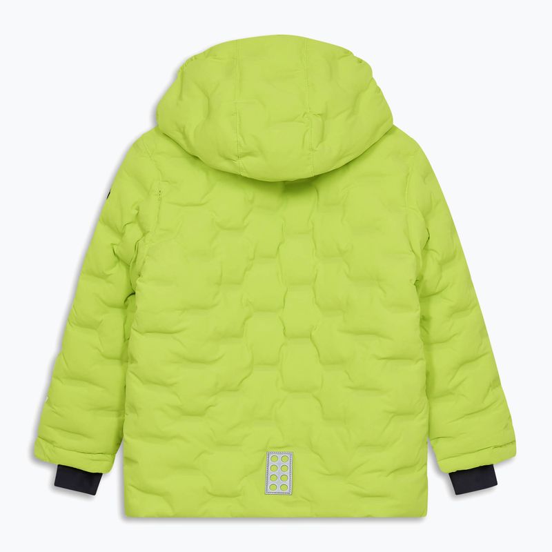 Kurtka narciarska dziecięca LEGO Lwjipe 706 lime green/blue 2