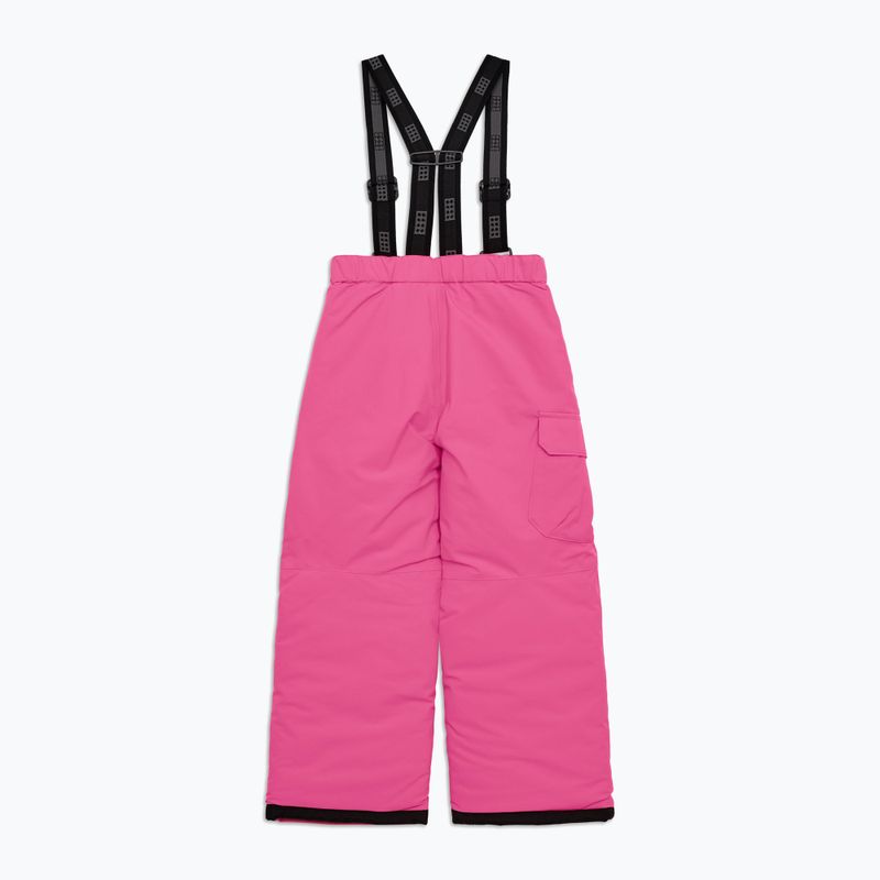 Spodnie narciarskie dziecięce LEGO Lwpayton 701 pink 2