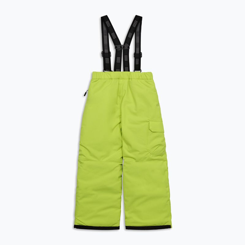Spodnie narciarskie dziecięce LEGO Lwpayton 701 lime green 2