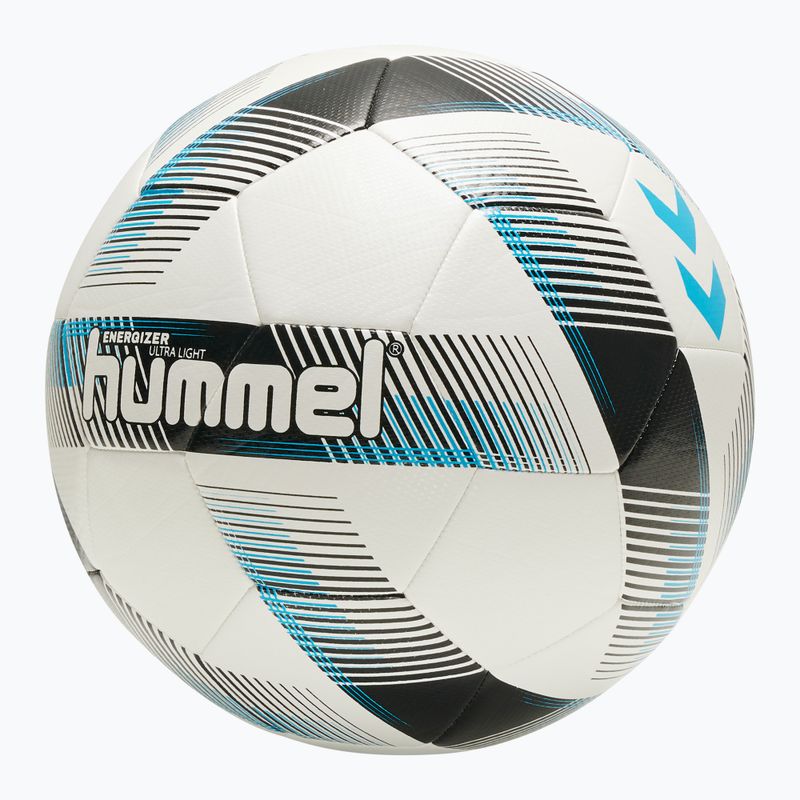 Piłka do piłki nożnej Hummel Energizer Ultra Light FB white/black/blue rozmiar 5 4