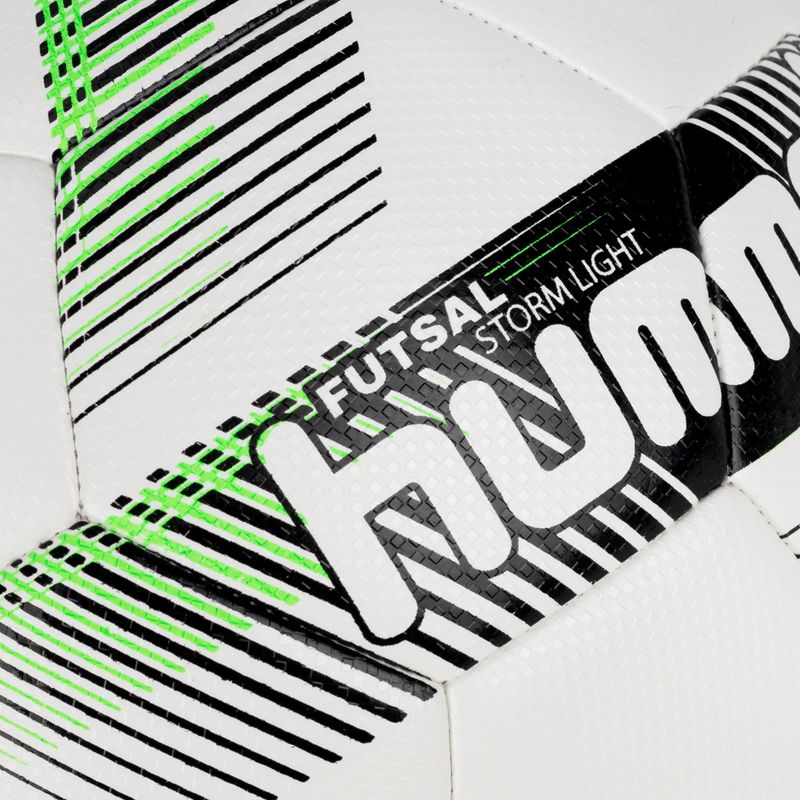Piłka do piłki nożnej Hummel Storm Light FB white/black/green rozmiar 3 3