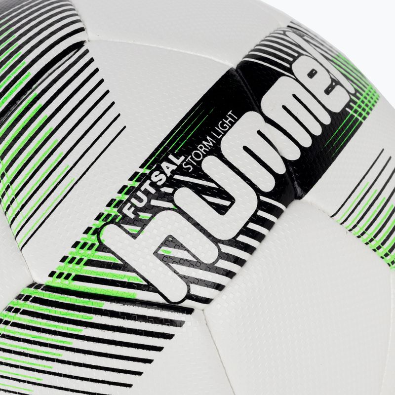 Piłka do piłki nożnej Hummel Storm Light FB white/black/green rozmiar 4 3