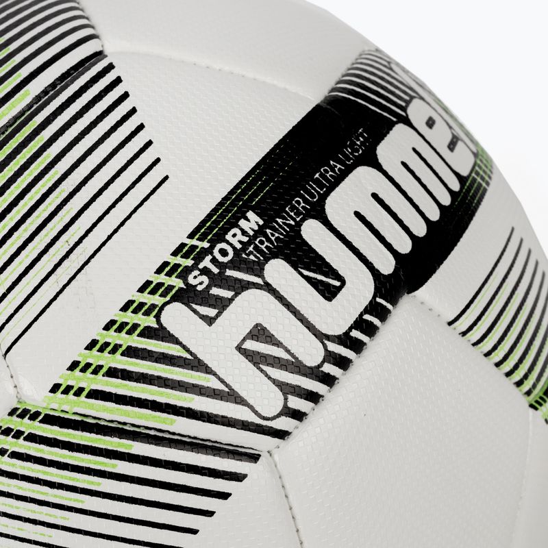 Piłka do piłki nożnej Hummel Storm Trainer Ultra Lights FB white/black/green rozmiar 5 3