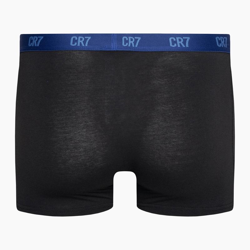 Bokserki męskie CR7 Basic Trunk 3 pary black/ blue 3