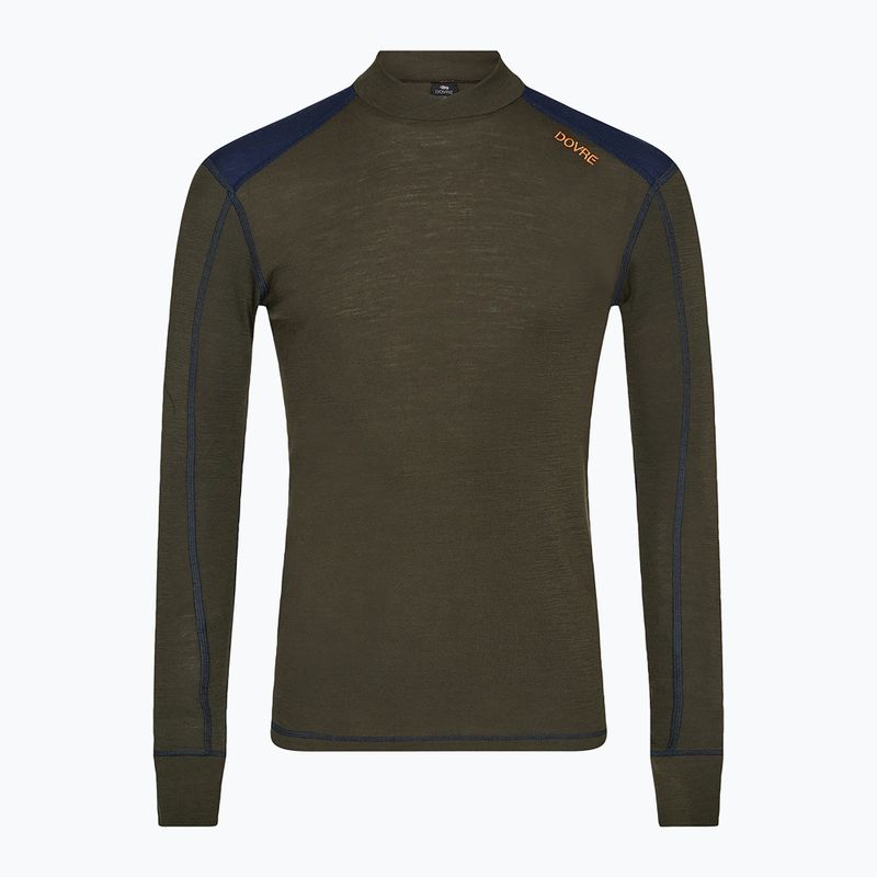 Bluza termoaktywna męska Dovre Folded Collar khaki 4