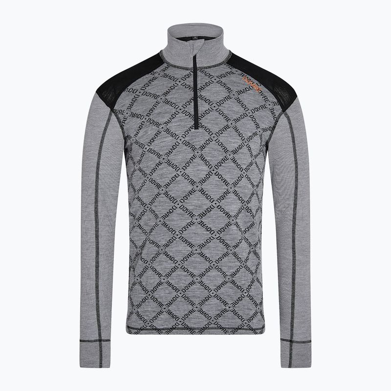 Bluza termoaktywna męska Dovre Half Zip Jacquard grey 5