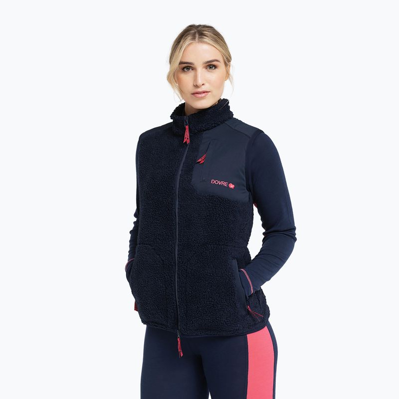 Bezrękawnik damski Dovre Teddy Fleece navy