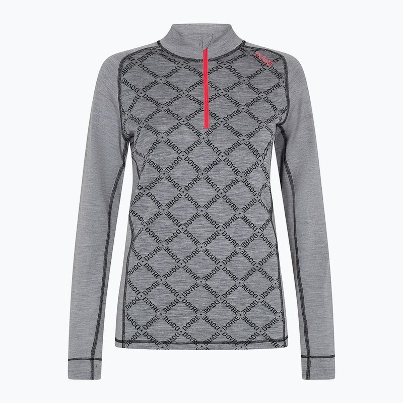 Bluza termoaktywna damska Dovre Half Zip Jacquard grey 5