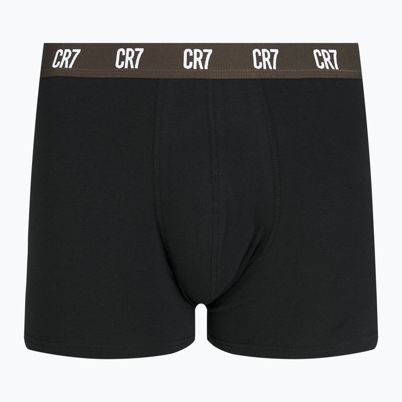 Bokserki męskie CR7 Basic Trunk 3 pary black/brown 2