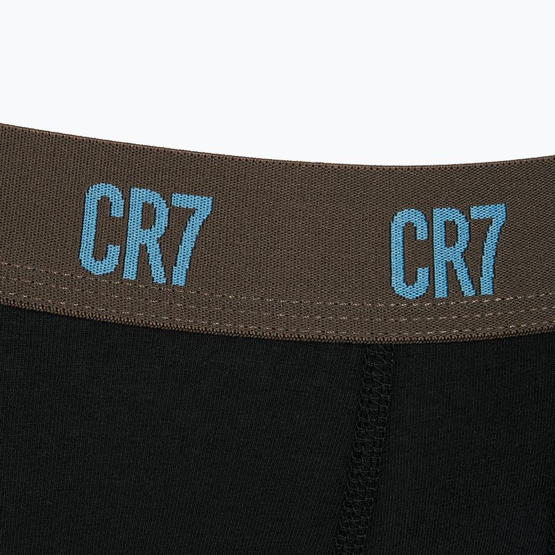 Bokserki męskie CR7 Basic Trunk 3 pary black/brown 7