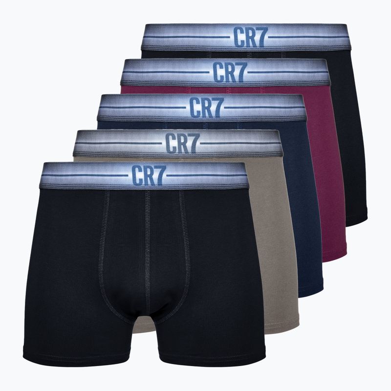 Bokserki męskie CR7 Basic Trunk 5 par multicolor