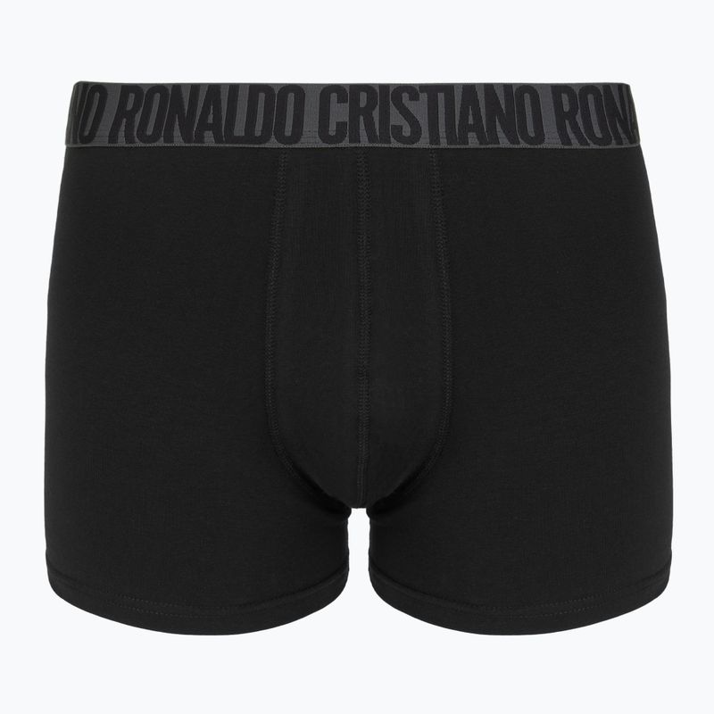 Bokserki męskie CR7 Basic Trunk 4 pary 2492 BLACK 3